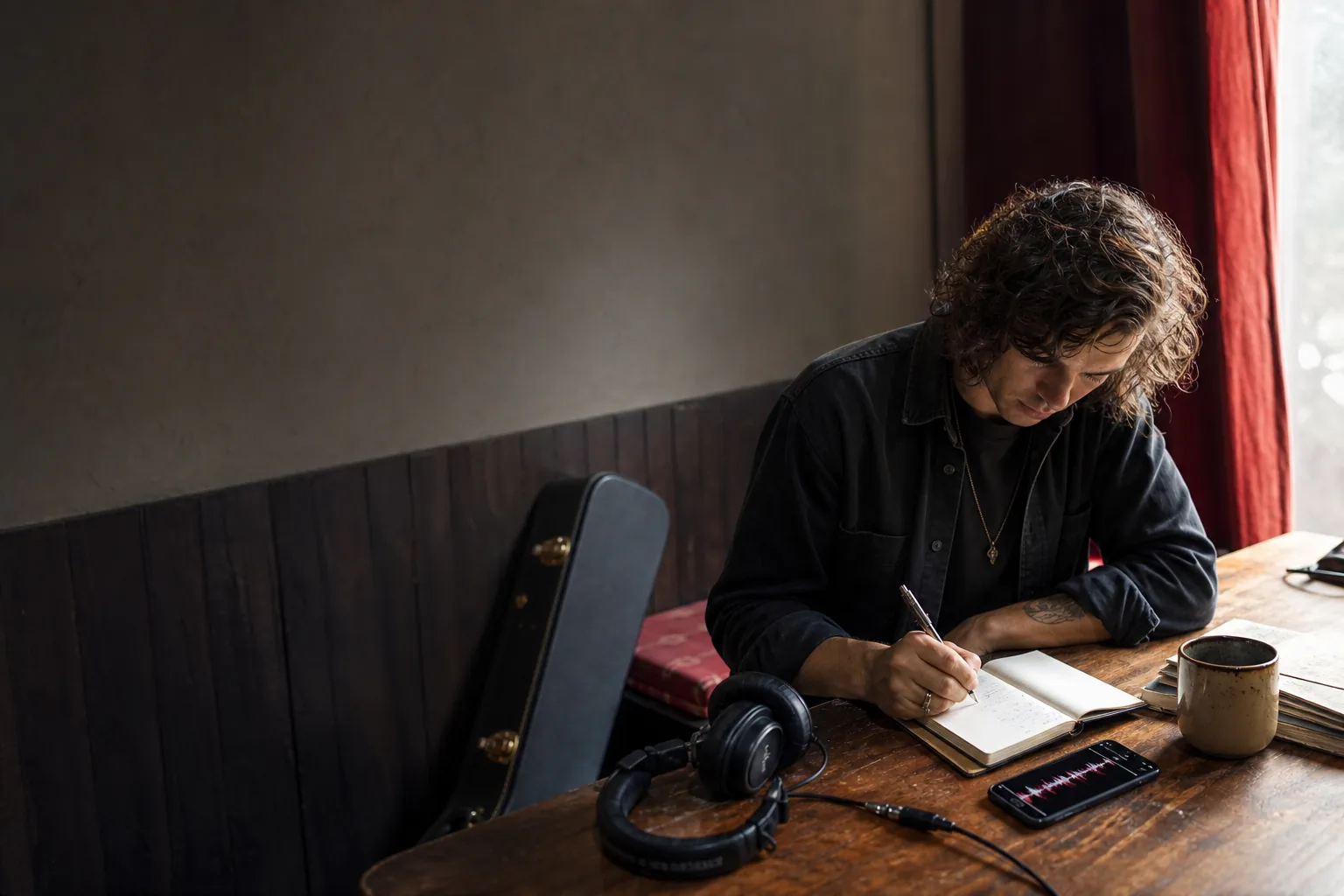 Independent artist preparing a music submission for playlist curators